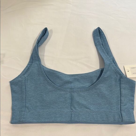 Outdoor Voices Women's Morning Blue Double Time Bra XS - Picture 2 of 4